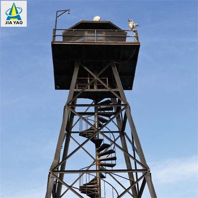 Observation Tower Lattice Angular Steel Platform Mountain Forest Outlook Fire Watchtower