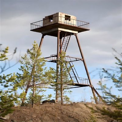Observation Tower Lattice Angular Steel Platform Mountain Forest Outlook Fire Watchtower