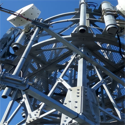 3 Leg 60 Degree Telecom Triangular Lattice Tower Self Supporting Communication Angle Steel Tower