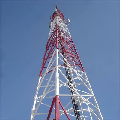 Self Standing Gsm Signal Microwave Antenna Wireless Isp Internet 3g 4g Wifi Telecom Bts Cellular Station mast tower