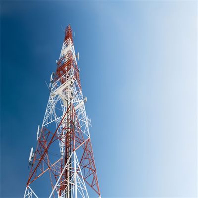 Three Legged Tower Triangle Free Standing Lattice Cell Tower Galvanized Steel Antenna Tower