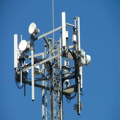3 Leg 60 Degree Telecom Triangular Lattice Tower Self Supporting Communication Angle Steel Tower