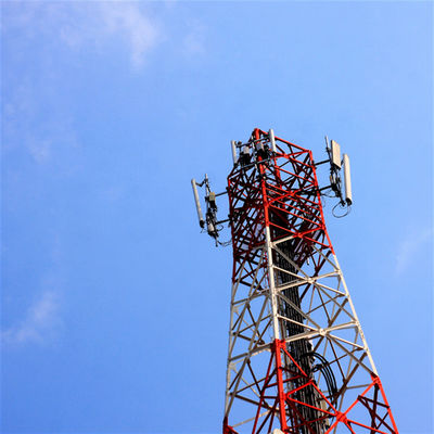 10 -100 Meter 4 Legged Self Supporting Angular Lattice Steel Four Leg Communication Tower