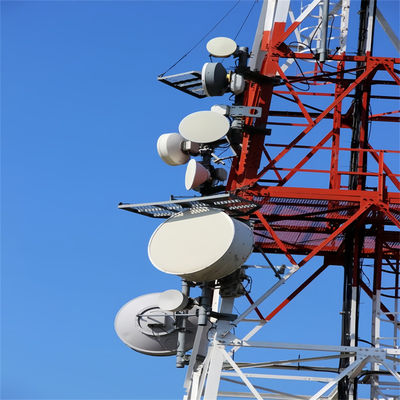 10 -100 Meter 4 Legged Self Supporting Angular Lattice Steel Four Leg Communication Tower