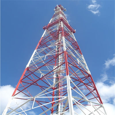 Four Legged 4 Leg Tower Lattice Signal Telecom Antenna Angle Steel Cell Microwave Communication Tower