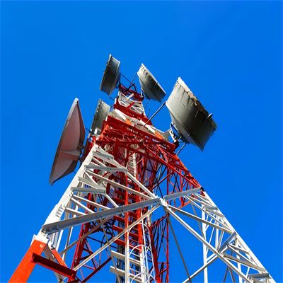 20m 40m 45m 50m Four Leg Steel Mast Gsm Cellular Telecommunication Bts Antenna Communication Tower