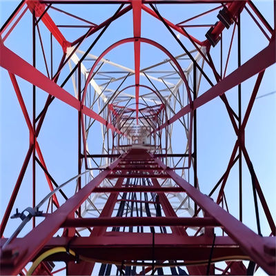 20m 40m 45m 50m Four Leg Steel Mast Gsm Cellular Telecommunication Bts Antenna Communication Tower