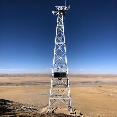Self Standing Lattice Steel Microwave Radio Wifi Telecommunication 4 Leg Angle Cell Tower And Lattice Mast For Sale