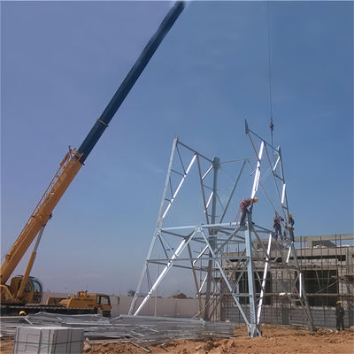 Self Standing Lattice Steel Microwave Radio Wifi Telecommunication 4 Leg Angle Cell Tower And Lattice Mast For Sale