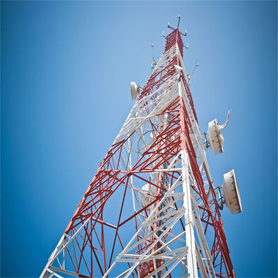 Self Standing Lattice Steel Microwave Radio Wifi Telecommunication 4 Leg Angle Cell Tower And Lattice Mast For Sale