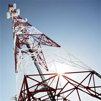 Wifi Transmitter Self Supporting Antenna Tower Solar Energy Steel Satellite 4 Leg Galvanised Steel Tower