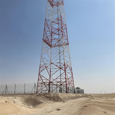 Wifi Transmitter Self Supporting Antenna Tower Solar Energy Steel Satellite 4 Leg Galvanised Steel Tower