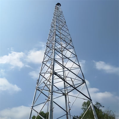 Steel Truss Tower Tapered Gsm Structure Telecommunication 4 Legged Angular Steel Tower