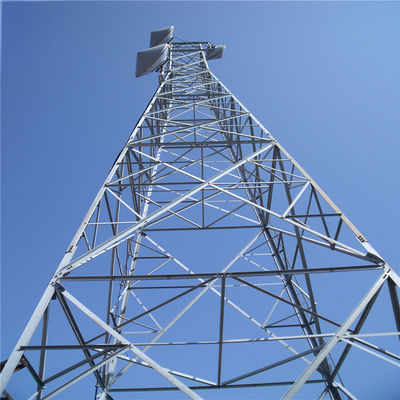 60m 4 Leg Galvanized Self Standing Antenna Tower Angle Broadcast  Microwave Radio Highest Communication Tower
