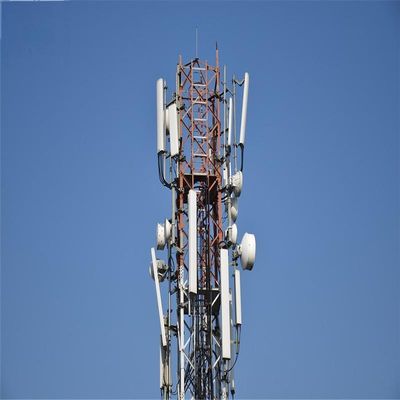 60m 4 Leg Galvanized Self Standing Antenna Tower Angle Broadcast  Microwave Radio Highest Communication Tower