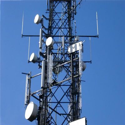 60m 4 Leg Galvanized Self Standing Antenna Tower Angle Broadcast  Microwave Radio Highest Communication Tower