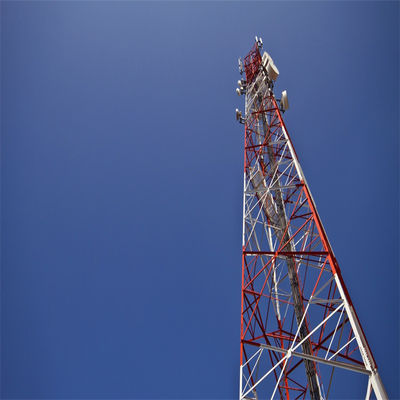 Manufacturer 4-leg Steel Pylon 5km Wifi Transmitter And Receiver Angular Lattice Microwave Wireless Support Radio Tower