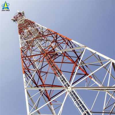 Manufacturer 4-leg Steel Pylon 5km Wifi Transmitter And Receiver Angular Lattice Microwave Wireless Support Radio Tower
