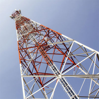 Manufacturer 4-leg Steel Pylon 5km Wifi Transmitter And Receiver Angular Lattice Microwave Wireless Support Radio Tower