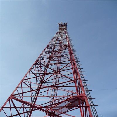 Steel Lattice Tower Telecom Satellite Phone Cellphone Cell Site 4 Legged Cellular Tower