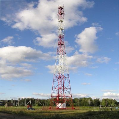 50m Steel Solar Power Tv Satellite Microwave Lattice Tower Mast 50km Internet Signal Radio Telecommunication Tower