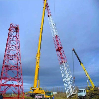 60 Degree Angle 4 Legged Angular Self Supporting Lattice Tower Steel Communication Tower