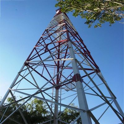 60 Degree Angle 4 Legged Angular Self Supporting Lattice Tower Steel Communication Tower