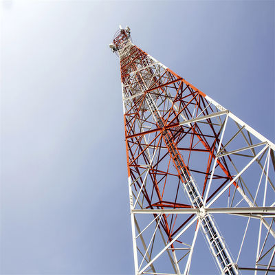 60 Degree Angle 4 Legged Angular Self Supporting Lattice Tower Steel Communication Tower