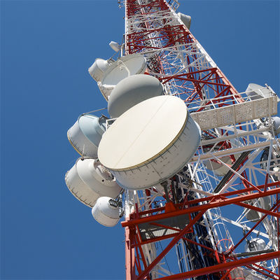 60 Degree Angle 4 Legged Angular Self Supporting Lattice Tower Steel Communication Tower