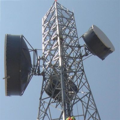 72m 4 Leg Steel Lattice Angular Mobile Telecom Tower ASTM A36 A572 Gr50