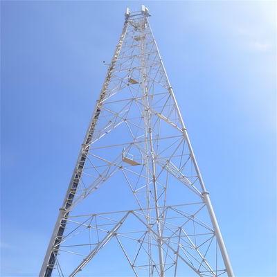 Self Supporting Hot-Dip Galvanized Digital Tv Receiver Cell Radio Telecom Wifi Antenna Triangular Steel Mast Tower