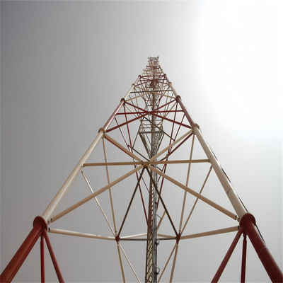 30 Meter Galvanized 3 Leg Self Supporting Tower Tubular Steel Telecom Lattice Tower