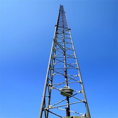 30 Meter Galvanized 3 Leg Self Supporting Tower Tubular Steel Telecom Lattice Tower