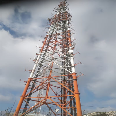 30 Meter Galvanized 3 Leg Self Supporting Tower Tubular Steel Telecom Lattice Tower