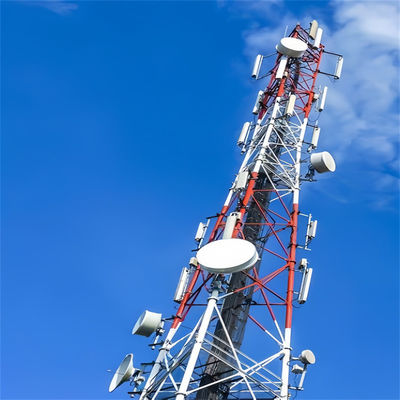 Telecom Tubular 3 Legged Antenna Tower Self Supporting Telecom Lattice Tower Q345 / Q235
