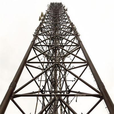 Bolted Galvanized 3 Legged Tubular Steel Tower Lattice Telecom Antenna Tower