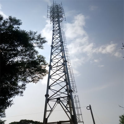 Bolted Galvanized 3 Legged Tubular Steel Tower Lattice Telecom Antenna Tower
