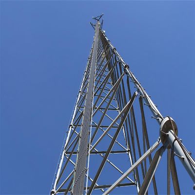 15m 20 30 40 50 Meter Rooftop Microwave Communication Lattice Antenna Radio Mast 3 Legged Tubular Steel Tower