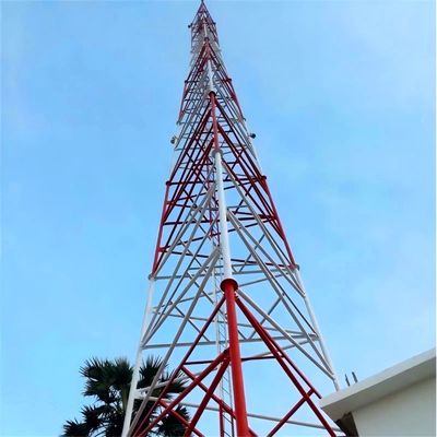 20m 25m 30m 35m 45m 50m 55m 60m 65m Three Legged Tower Self Supporting Lattice Tubular Steel Tower
