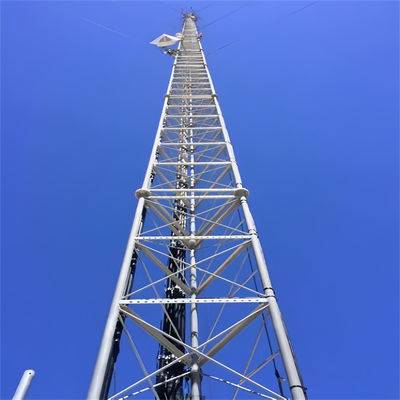 Hot Dip Galvanized Tube Pipe Tubular Self Supporting Antenna Tower Lattice Structure Transmission Tower