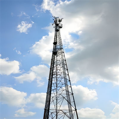Hot Dip Galvanized Tube Pipe Tubular Self Supporting Antenna Tower Lattice Structure Transmission Tower