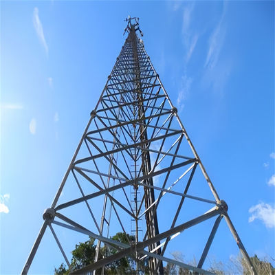 Hot Dip Galvanized Tube Pipe Tubular Self Supporting Antenna Tower Lattice Structure Transmission Tower