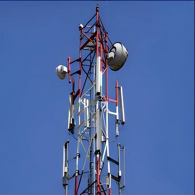 Steel Lattice 5G Wifi TelecommunicationTubular Antenna Tower  3 Legged 