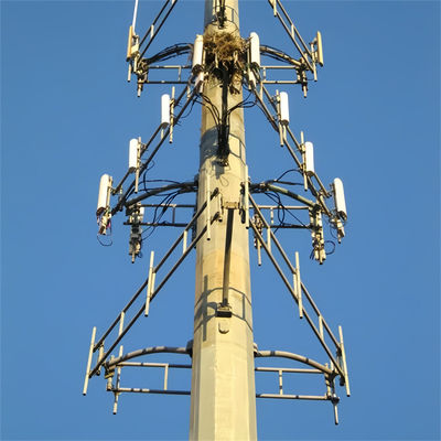 Self Supporting Price Wifi Long Range Cell Phone Working Platform Microwave Antenna Steel Monopole Tower