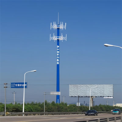 Iso 1461 Heavy Duty Monopole Antenna Tower Telecom Rooftop Roofing Monopole Poles Tower
