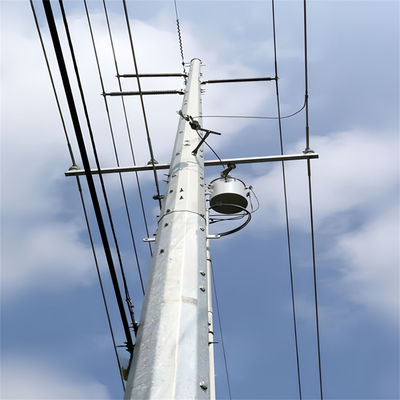 20 Meter 25 30 Meter Antenna Telecom Steel Monopole Tower Q345B / A572 Material
