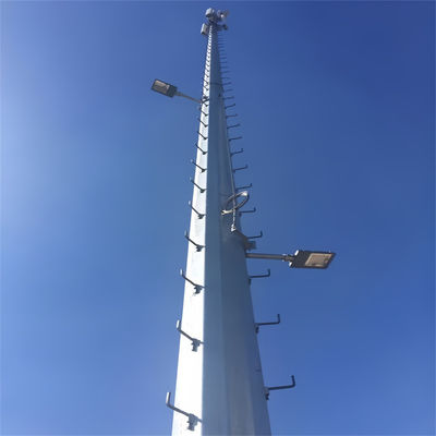 Manufacturer 75 Ft Outdoor 100 Km Range Antenna TV Steel Tubular Telecommunication Mast Pole