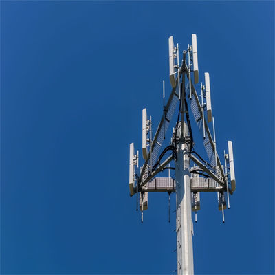 Iso 1461 50 Ft Steel Telecommunications Cellular Internet Antenna Monopole Tower