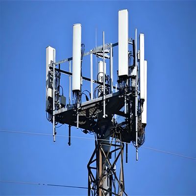 Customized Professional Wifi Long Range working platform Microwave Self Supporting Monopole Antenna Tower