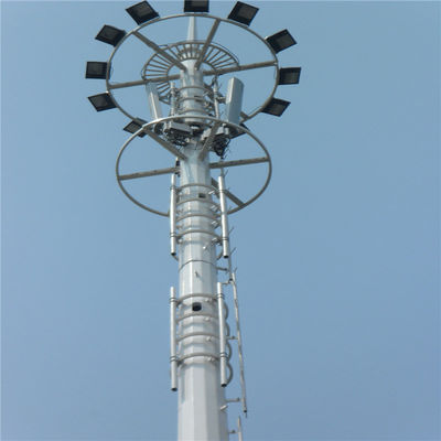 High Quality 20m 30m 45m 50m Communication Antenna Pole 5G Cell Signal Base Station Monopole Steel Telecom Tower